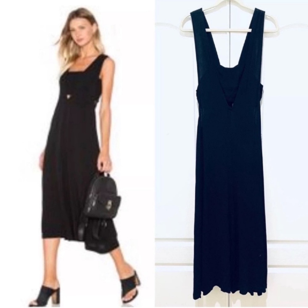 SEN Black Scoop Neck Sleeveless Jumpsuit L